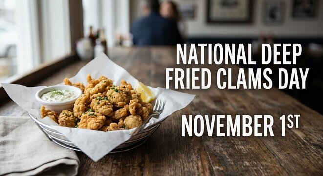 National Deep Fried Clams Day November First