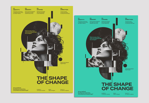 Swiss International Style Conceptual Poster Layout