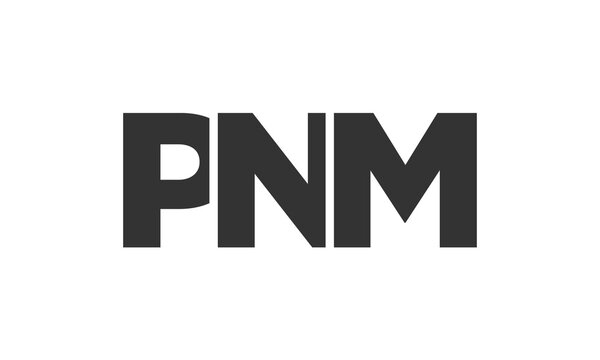 PNM logo design template with strong and modern bold text. Initial based vector logotype featuring simple and minimal typography. Trendy company identity.