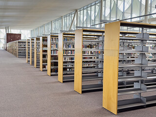 Empty Library Shelves © searagen