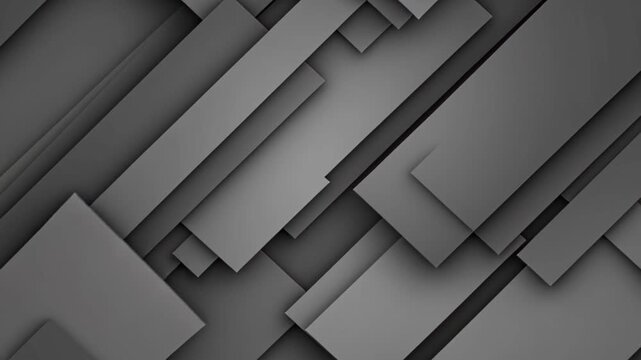 Abstract Geometric Shapes: A modern abstract background featuring overlapping geometric shapes in varying shades of gray, creating a sense of depth and sophisticated design.
