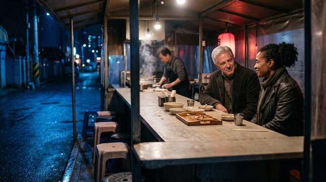 Travelers linger over Korean late night dining