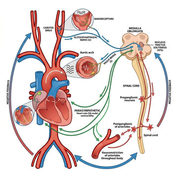Baroreceptor Reflex and Blood Pressure Regulation