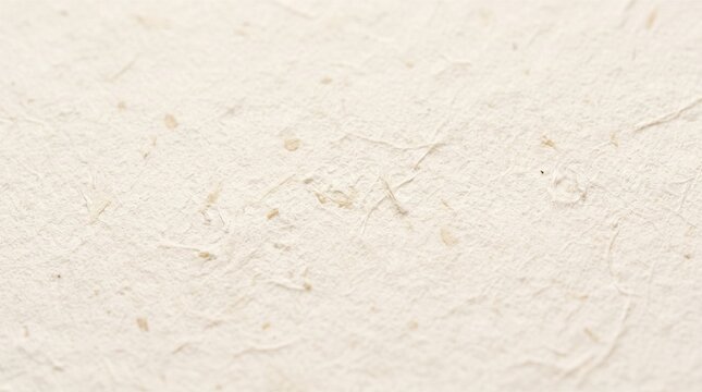 Macro shot of textured handmade paper with organic fibers for