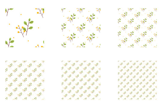 Decorative Plant Motifs Bring Natural Charm to Backgrounds
