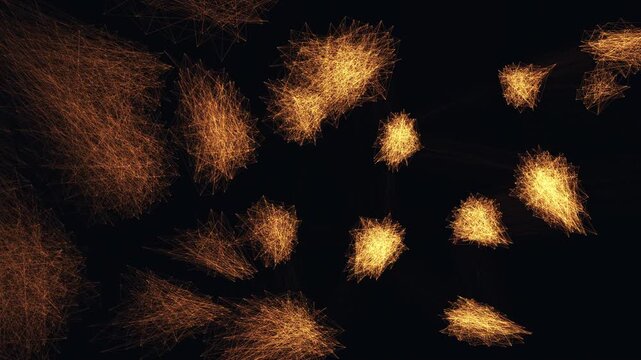 Point cloud lattice and network topology data visualization
