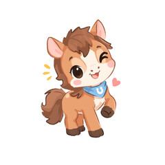 Obraz premium cute horse 