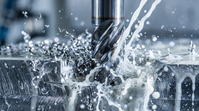 Automated CNC milling metal machining