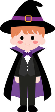 ute Halloween Witch Character Illustration