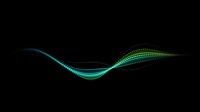 Abstract quantum waveform energy fields moving in dark space for