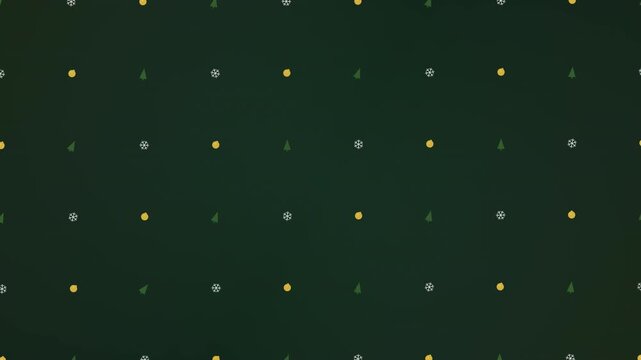 Festive christmas pattern seamless winter holiday background animation