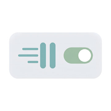 Accessibility control motion set vector illustration featuring user interface toggle switch