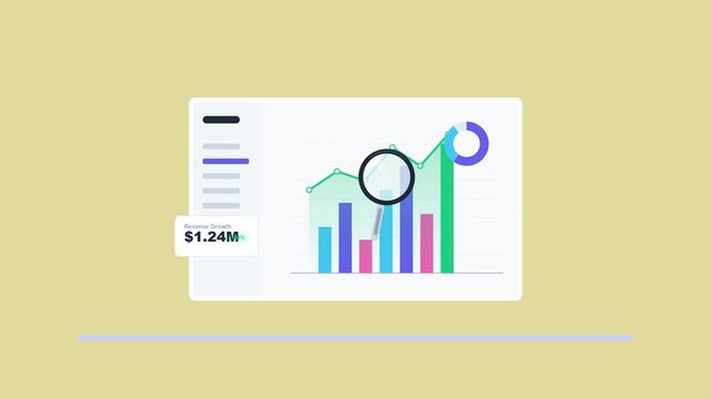 Minimalist User Interface Dashboard Layout Illustration