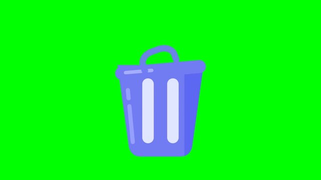 Trash bin icon with plus sign green background