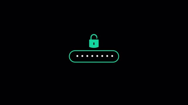   Entering password and clicking the button sign in on computer screen, Typing a password on a text field on computer screen, macro closeup