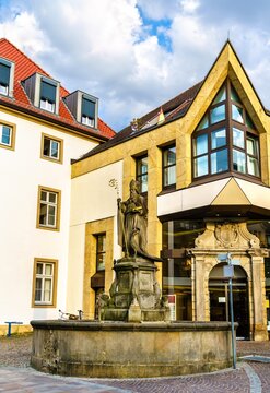 Liborius Fountain in Paderborn in North Rhine-Westphalia, Germany