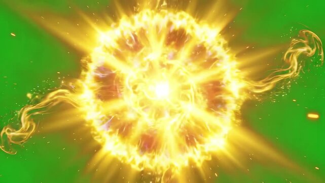 fire explosion with alpha