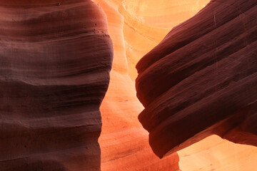 a beak shaped rock within antelope canyon © Polartundra Photos