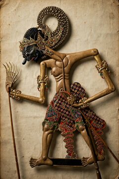 Bima / Werkudara Wayang Kulit Puppet Pandawa 