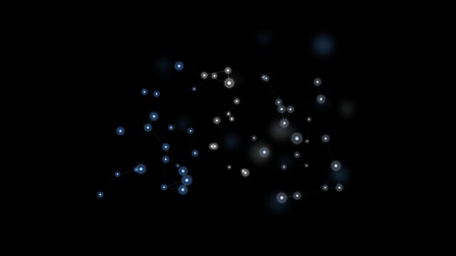 Titanium Onyx abstract plexus network animation background