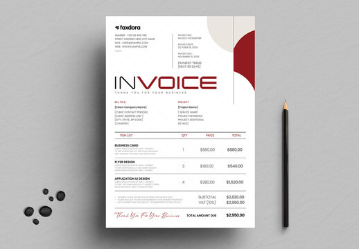 Invoice Template for Business Billing and Payment