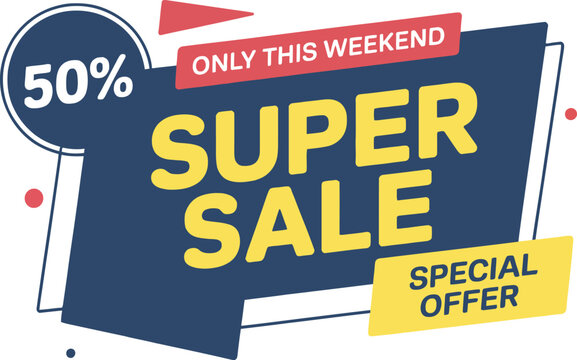 Special Offer design presents a high contrast aesthetic that highlights a significant markdown for consumers.