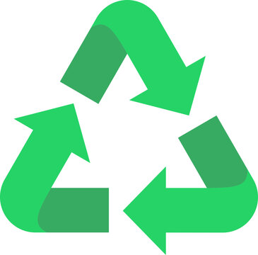 Minimalist Recycling Renewable Loop Eco Safety Environment Arrows Symbol Icon Graphic Vector Illustration