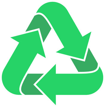 Minimalist Recycling Renewable Loop Eco Safety Environment Arrows Symbol Icon Graphic Vector Illustration