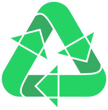 Minimalist Recycling Renewable Loop Eco Safety Environment Arrows Symbol Icon Graphic Vector Illustration
