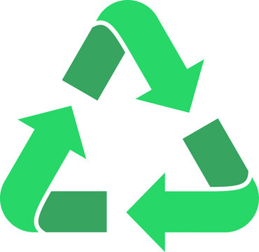 Minimalist Recycling Renewable Loop Eco Safety Environment Arrows Symbol Icon Graphic Vector Illustration