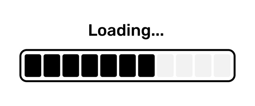 Loading process icon loading status bar round buffer download progress uploading for app web
