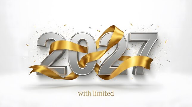 Celebrating the arrival of the new year two thousand twenty seven