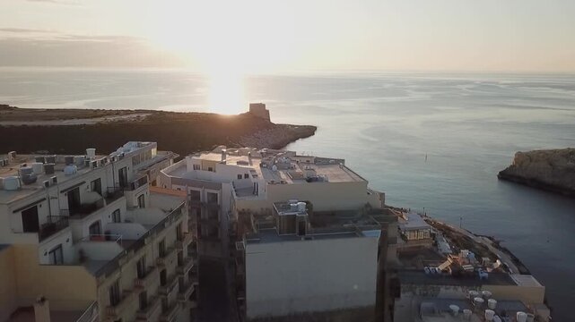 Wilderness of the coastline of Gozo Island, Malta