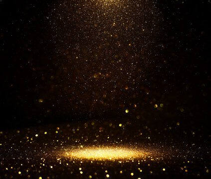 Abstract background of soft focus bokeh lights