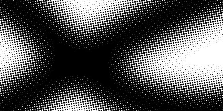 Abstract black and white halftone texture background vector illustration with dot pattern overlay effect