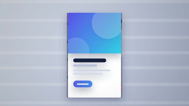 Animated trifold brochure corporate presentation layout loop