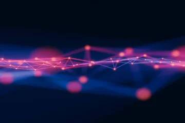 abstract plexus lights background. 3D rendering © Jamo Images