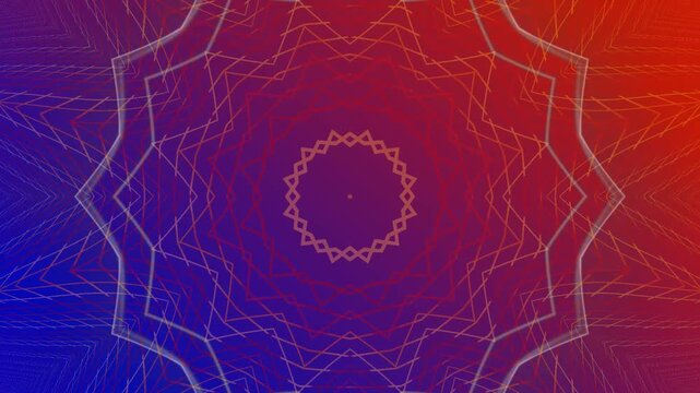 animated geometric shapes, mandala, abstract background