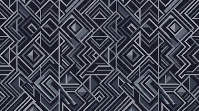 geometric pattern, black and gray abstract background