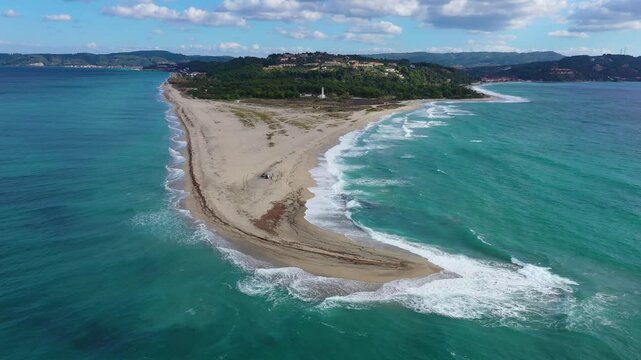 Wild landscape of Greece from the birds eye view
