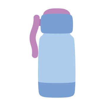 water bottle flat style icon