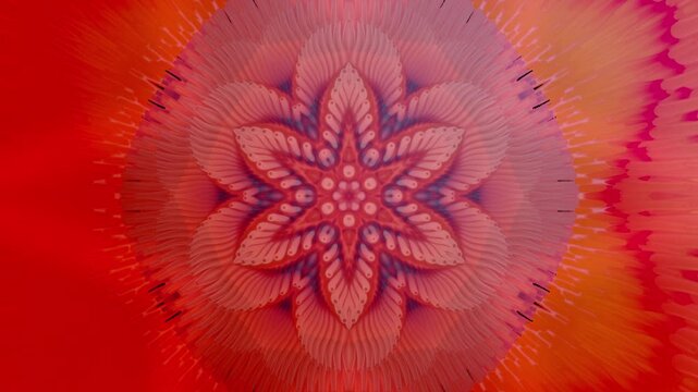 psychedelic mandala pattern animation