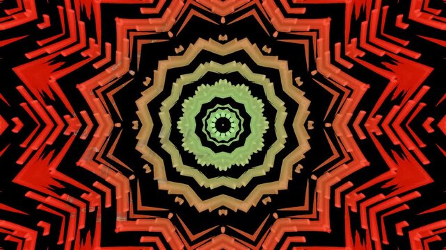 psychedelic mandala pattern animation