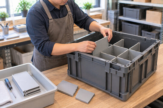 Replaces a single broken divider inside a modular transport box