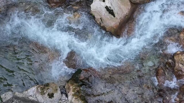 peja bistrica river flowing through rugova canyon in kosovo video