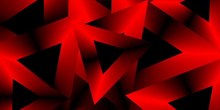 Abstract dark red geometric polygon background with sharp low poly triangle pattern for gaming banner, modern cover design, poster, flyer, and tech backdrop concept