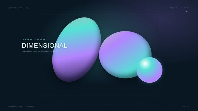 4k Hd motion vector illustration of an abstract background with circles