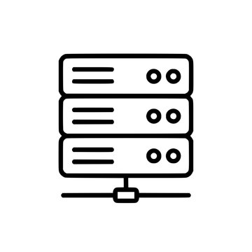 Server Stack Vector Icon Illustration. generative AI.