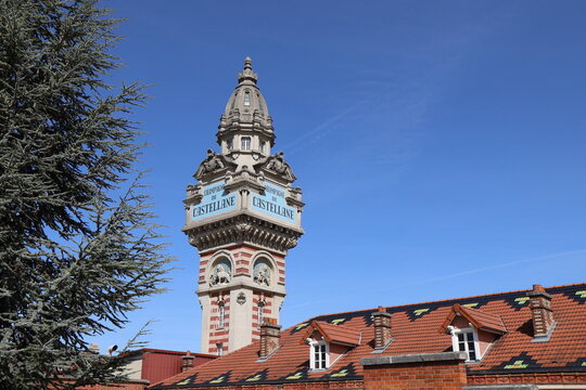 La tour de Castellane, de l'architecte Marius Toudoire, ville d'Epernay, d&eacute;partement de la Marne, France