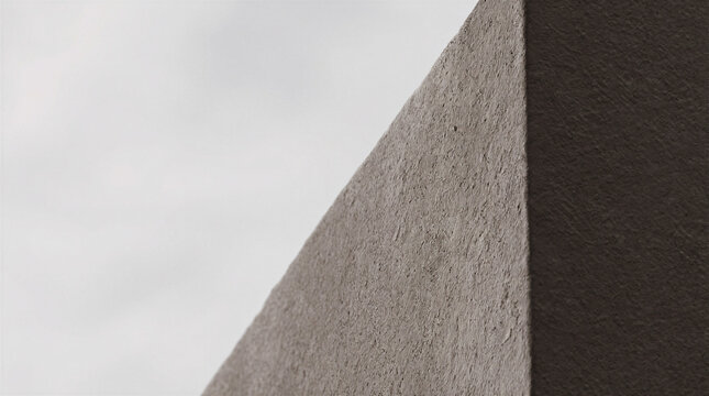 Chalky casein finish over fine plaster showing precise surface structure edge behavior grain and aggregate